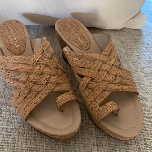 DONALD PLINER, Cork Wedge Sandal 9